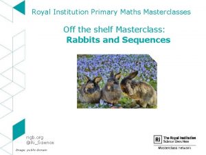 Royal Institution Primary Maths Masterclasses Off the shelf