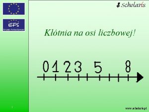 Ktnia na osi liczbowej 1 www scholaris pl