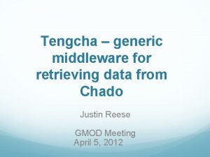 Tengcha generic middleware for retrieving data from Chado