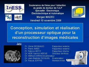 Soutenance de thse pour lobtention du grade de