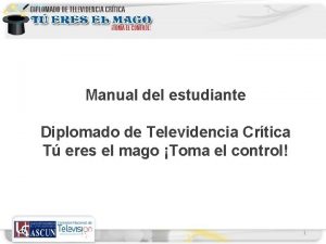 Manual del estudiante Diplomado de Televidencia Crtica T