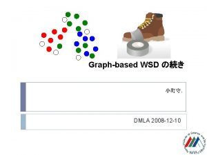 Graphbased WSD DMLA 2008 12 10 Word sense