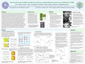 Spectral and Structural Differences Between Coniferous and Broadleaf