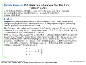 Sample Exercise 11 1 Identifying Substances That Can