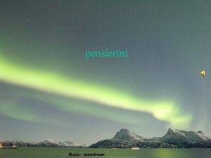 pensierini Music snowdream La vita non sar giusta