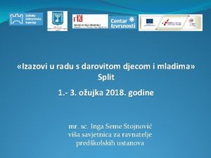 Izazovi u radu s darovitom djecom i mladima