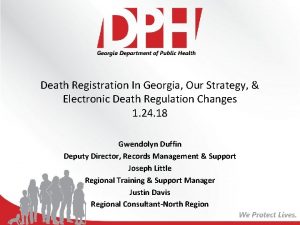 Death Registration In Georgia Our Strategy Electronic Death