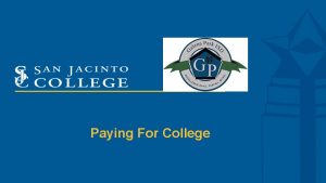 Paying For College Que es Ayuda Financiera Monto