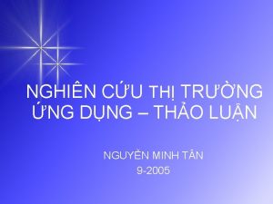 NGHIN CU TH TRNG NG DNG THO LUN