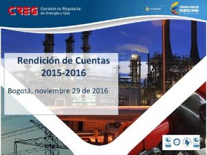 Rendicin de Cuentas 2015 2016 Bogot noviembre 29