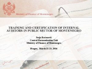 TRAINING AND CERTIFICATION OF INTERNAL AUDITORS IN PUBLIC