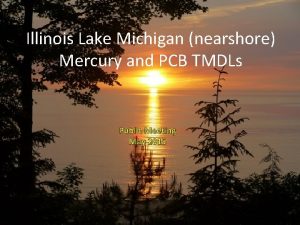 Illinois Lake Michigan nearshore Mercury and PCB TMDLs