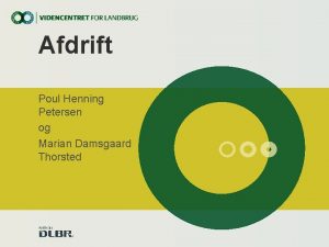 Afdrift Poul Henning Petersen og Marian Damsgaard Thorsted
