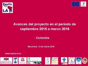 Avances del proyecto en el periodo de septiembre