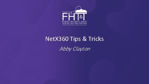 Net X 360 Tips Tricks Abby Clayton Login