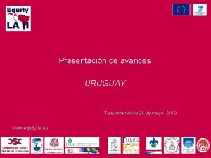 Presentacin de avances URUGUAY Teleconferencia 28 de mayo