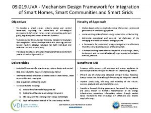 09 019 UVA Mechanism Design Framework for Integration