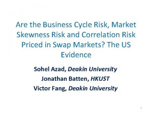 Are the Business Cycle Risk Market Skewness Risk