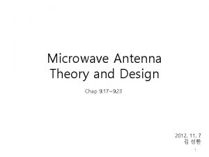 Microwave Antenna Theory and Design Chap 9 179