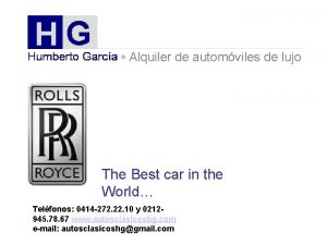 Alquiler de automviles de lujo The Best car