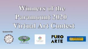 Winners of the Paramount 2020 Virtual Art Contest