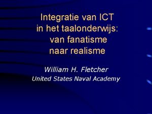 Integratie van ICT in het taalonderwijs van fanatisme