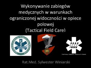 Wykonywanie zabiegw medycznych w warunkach ograniczonej widocznoci w