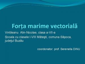 Fora marime vectorial Vintileanu AlinNicolae clasa aVIIa coala