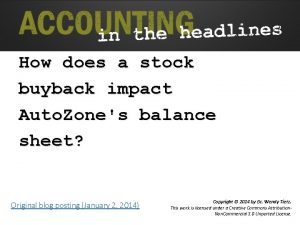 How does a stock buyback impact Auto Zones