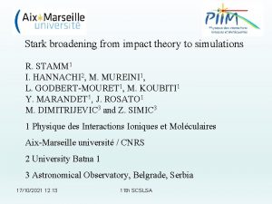 Stark broadening from impact theory to simulations R