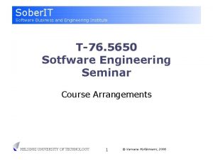 Sober IT Software Business and Engineering Institute T76