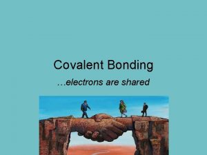 Covalent Bonding electrons are shared Terms Valence electrons