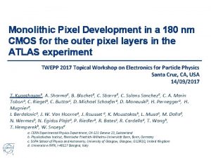 Monolithic Pixel Development in a 180 nm CMOS