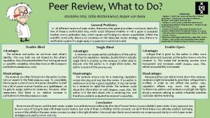 Peer Review What to Do Madeline Mol Odile