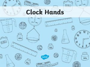 Clock Hands Aim I can draw hands on