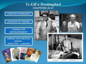 Summary of chapters 28-31 to kill a mockingbird