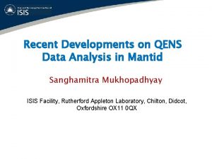 Recent Developments on QENS Data Analysis in Mantid