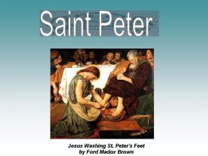 Jesus Washing St Peters Feet by Ford Madox