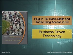 PlugIn T 6 Basic Skills and Tools Using