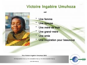 Victoire Ingabire Umuhoza est Une femme Une pouse