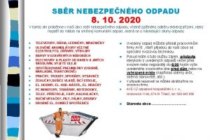 SBR NEBEZPENHO ODPADU 8 10 2020 V tomto