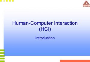 HumanComputer Interaction HCI Introduction Prosentase Nilai UTS 30