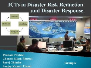 ICTs in Disaster Risk Reduction and Disaster Response
