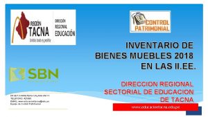 INVENTARIO DE BIENES MUEBLES 2018 EN LAS II