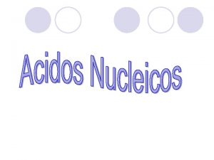 Los cidos nucleicos son macromolculas polmeros formados por
