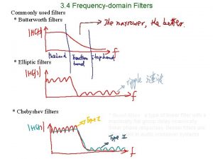 3 4 Frequencydomain Filters Commonly used filters Butterworth