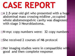 CASE REPORT A 2 5 yearold girl who