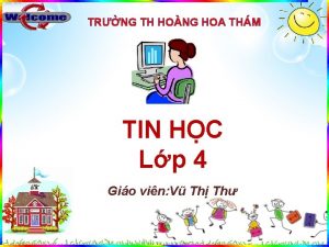 TRNG TH HONG HOA THM TIN HC Lp