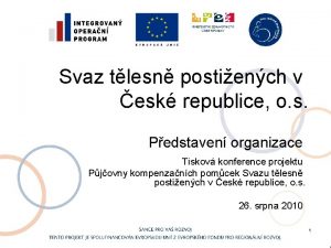 Svaz tlesn postiench v esk republice o s