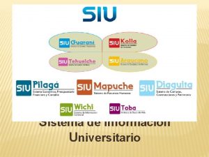 Sistema de Informacin Universitario Instituto Universitario del Ejrcito